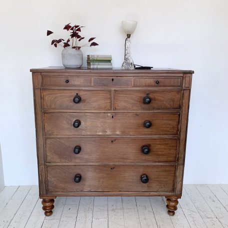 Large Veneered Chest of Drawers