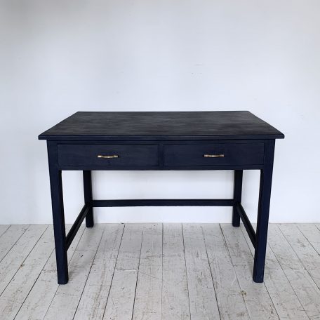 Oxford Navy Painted Desk with Brass Handles