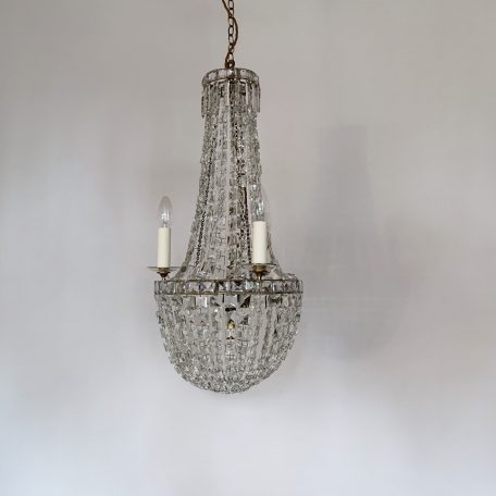 Early 1900s Crystal Balloon Chandelier
