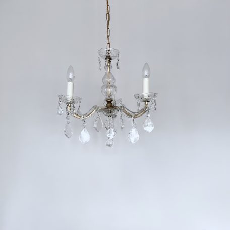 French Marie Thérèse Chandelier with Flat Leaf Drops