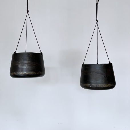 Contemporary Reclaimed Iron Hanging Planters