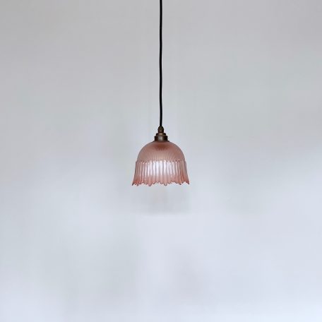 French Pink Glass Shade