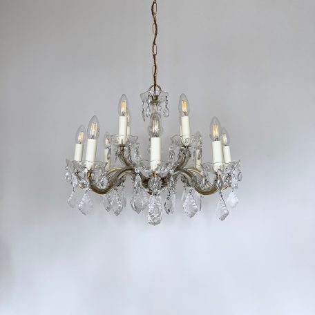 Marie Therese Chandelier with Flat Leaf Drops