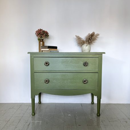 Newly Painted Solid Oak Chest of Drawers