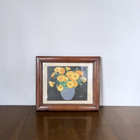 Vintage Plate Print of Flowers by RAM in the Style of John Hall Thorpe