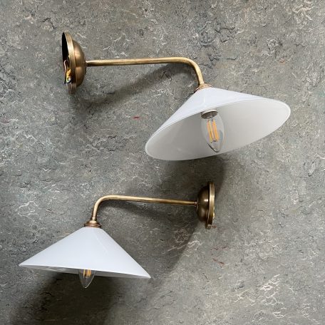 Pair of Bespoke Conical Wall Lights