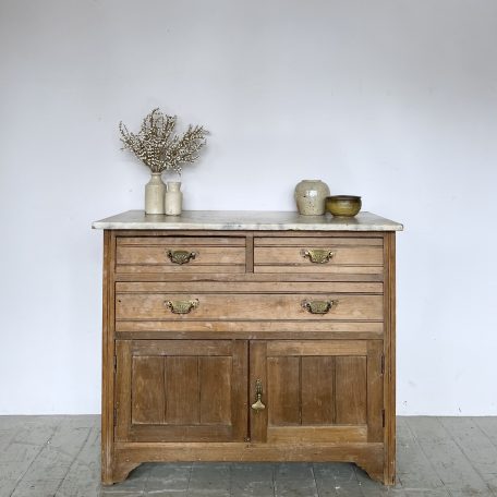 Pine Sideboard with Marble Top