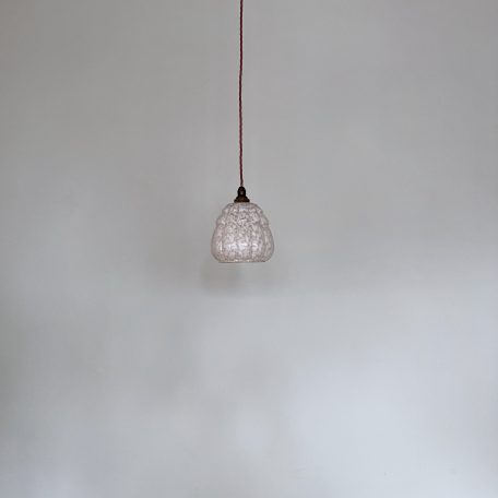 Small Pink Clichy Mottled Glass Shade