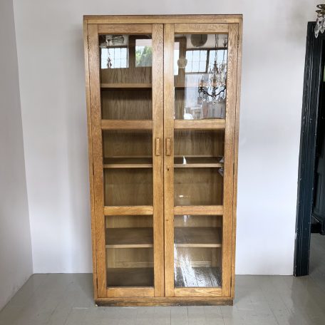Mid Century Oak Glazed Cabinet