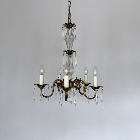 French Chandelier with Glass Icicle Drops