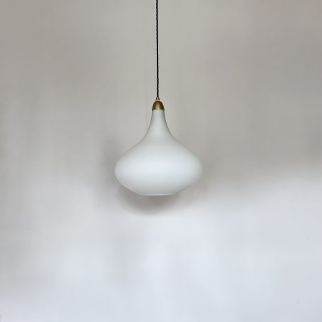 Frosted Mid Century Shade Pendant