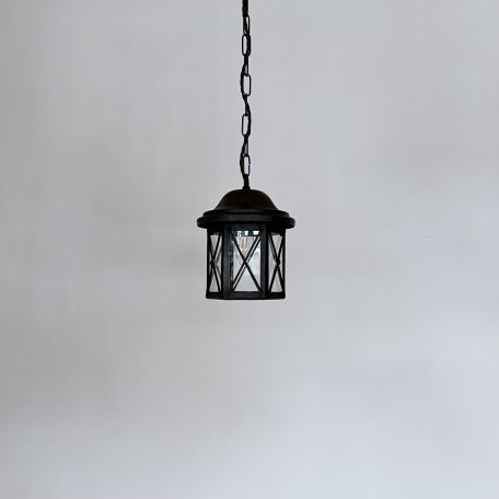 Small Brass Lantern with Clear Glass