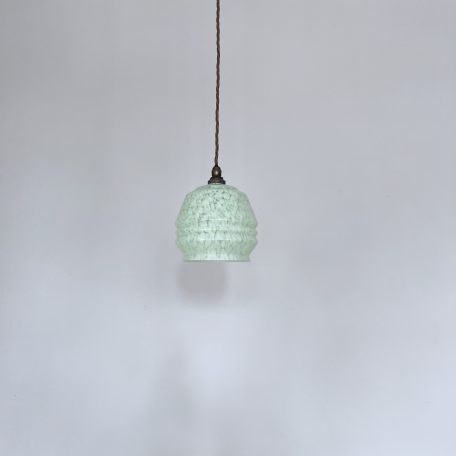 French Mint Green Clichy Glass Shade