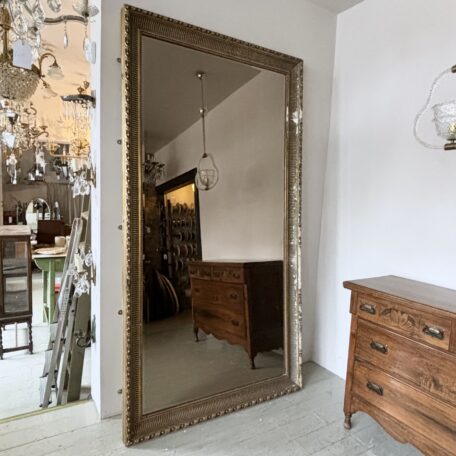 Large Ornate Smoked Glass Mirror