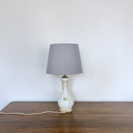 Murano Glass Table Lamp With Gold Details