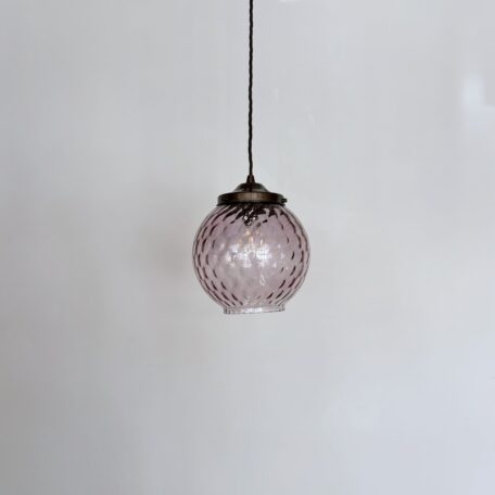 Pink Bubble Glass Shade