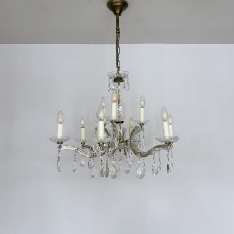 Marie Thérèse Chandelier with Harlequin Glass Pear Drops