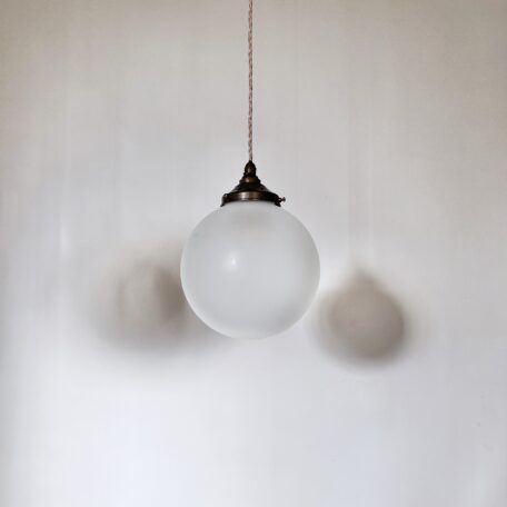 Contemporary Frosted Globe Shade