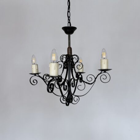 French Wrought Iron Chandelier