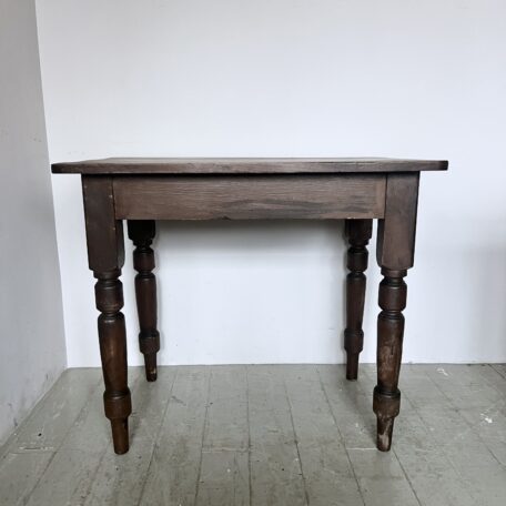 Small Victorian Beech and Pine Kitchen Table