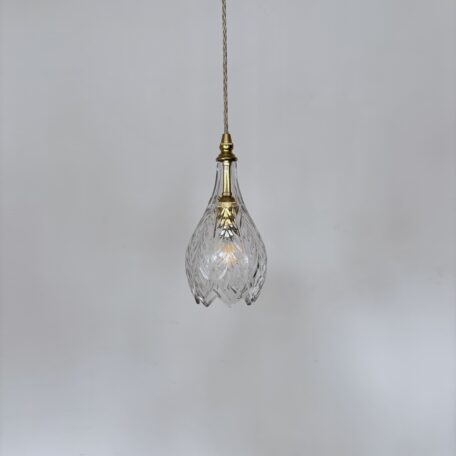 Brass and Cut Crystal Shade