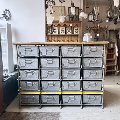 Steel Tote Pan Drawers with New Oak Top