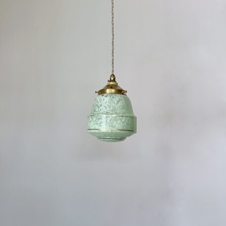 Enclosed Green Clichy Glass Shade