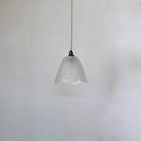 Frosted Glass Floral Shade