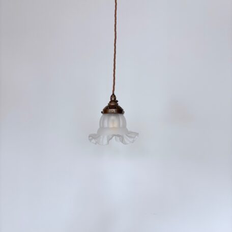 Small Frosted Frill Glass Shade