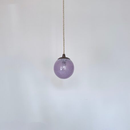 Small Purple Mottled Globe Shade