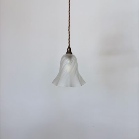 Fluted Frosted Glass Shade
