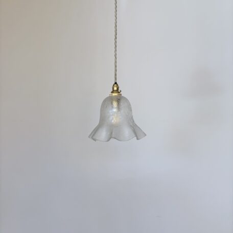 Frosted Fluted Etched Glass Shade