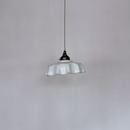 Handmade Asymmetric White Frill Handkerchief Shade