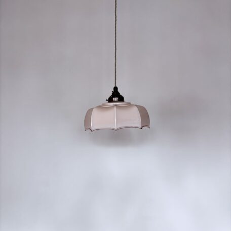 Handmade Pink Handkerchief Glass Shade