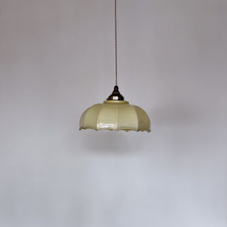 Handmade Yellow Handkerchief Glass Shade