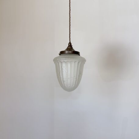 Large Frosted Acorn Shade