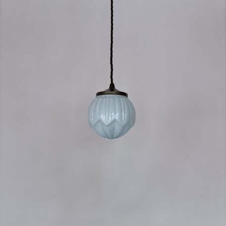 Small Art Deco Blue Glass Shade