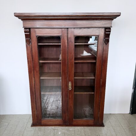 Wooden Glazed Shelving Unit