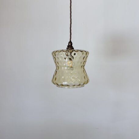 Yellow Textured Glass Shade