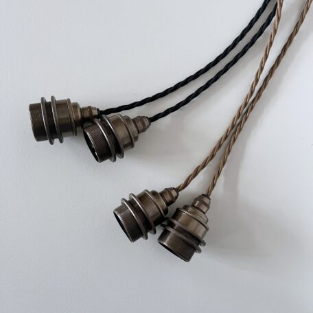 Bespoke Braided E27 Shade Ring Lamp Holders