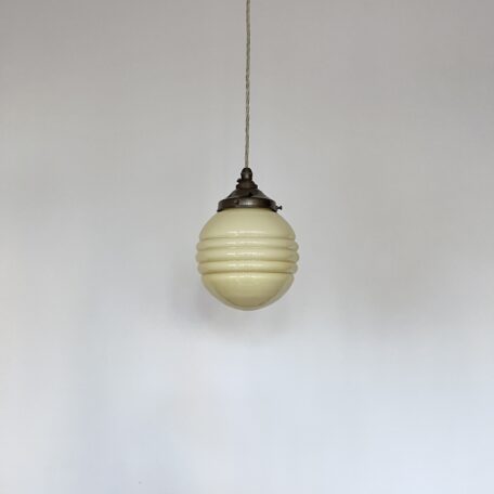 Enclosed Yellow Glass Shade