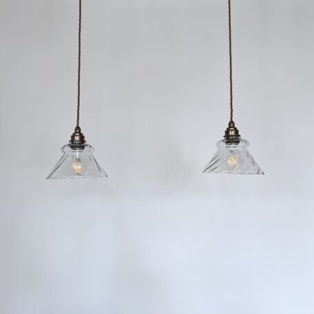 Pair of Clear Glass Shades